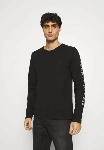 Футболка с длинными рукавами LOGO LONG SLEEVE TEE Tommy Hilfiger, черная