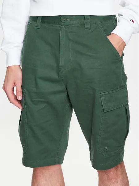 Тканевые шорты стандартного кроя Tommy Jeans, зеленый