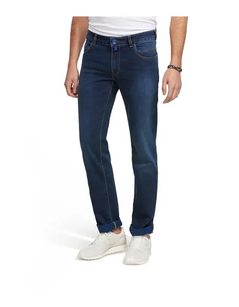 Джинсы Meyer Stretchdenim Cross Hedge Stretch Denim Modell M5 SLIM, цвет Overdyed Blue used