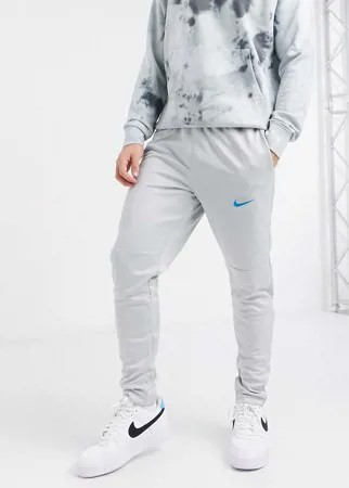 Серые трикотажные джоггеры с вышитым логотипом-галочкой Nike Air-Серый