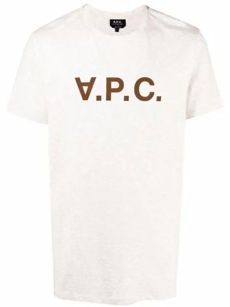 A.P.C. футболка с логотипом