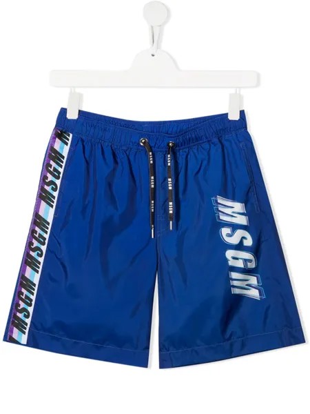 MSGM Kids плавки-шорты с логотипом