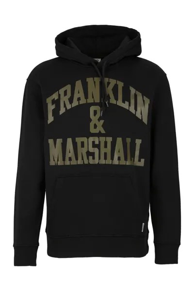 Толстовка Franklin & Marshall Hoodie Maxi Print, черный