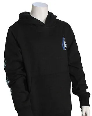 Пуловер с капюшоном Volcom Boys Iconic Stone — новый черный — новый