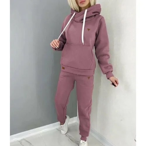 Костюм спортивный Jools Fashion женский спортивный зимний, размер 48, бордовый
