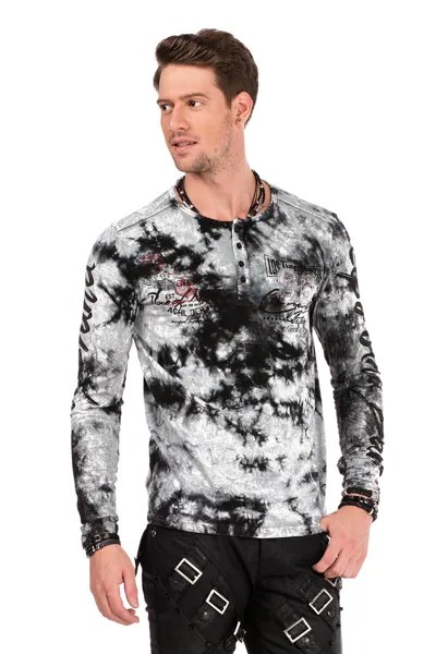 Лонгслив Cipo & Baxx Langarmshirt, антрацит