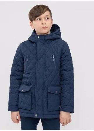 Куртка синяя Button Blue для мальчиков, цвет синий, размер 140, модель 221BBBS41021000