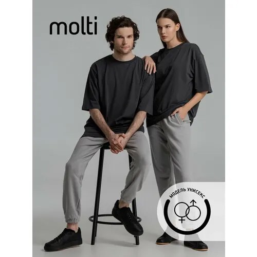 Футболка molti, размер M/L, темно-серый