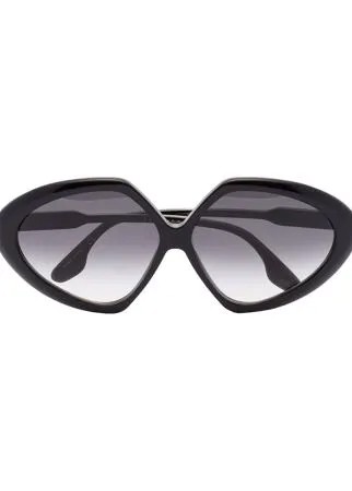 Victoria Beckham Eyewear солнцезащитные очки в массивной оправе 'бабочка'