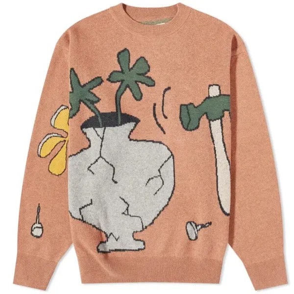 Джемпер Heresy Housework Crew Knit, оранжевый