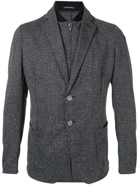 Emporio Armani многослойный пиджак в клетку