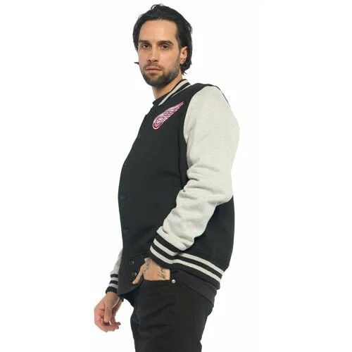 Бомбер Atributika & Club Detroit Red Wings, размер XXL, черный/серый