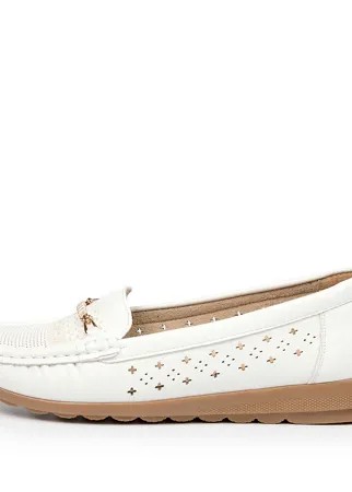 Мокасины женские INSTREET 2-11WA-047ST белые 36 RU
