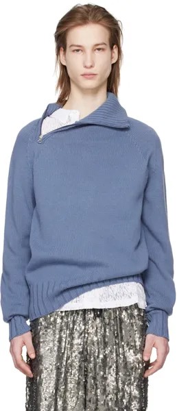 Синий свитер с Дидье Gimaguas