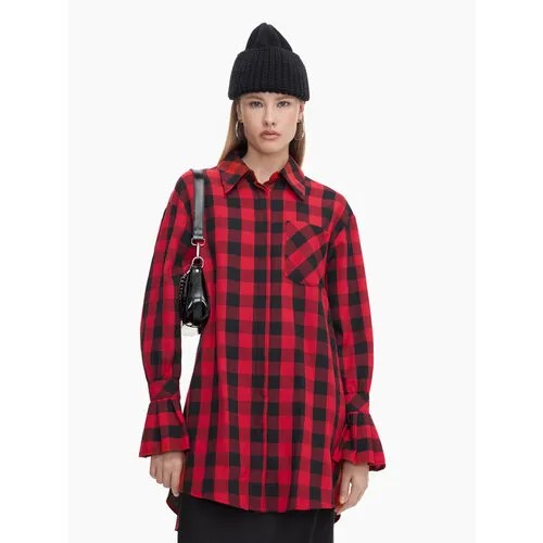 Рубашка TOPTOP, размер XS/S, красный