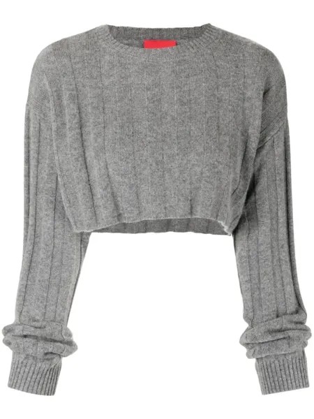 Укороченный топ Remy Cashmere In Love, серый