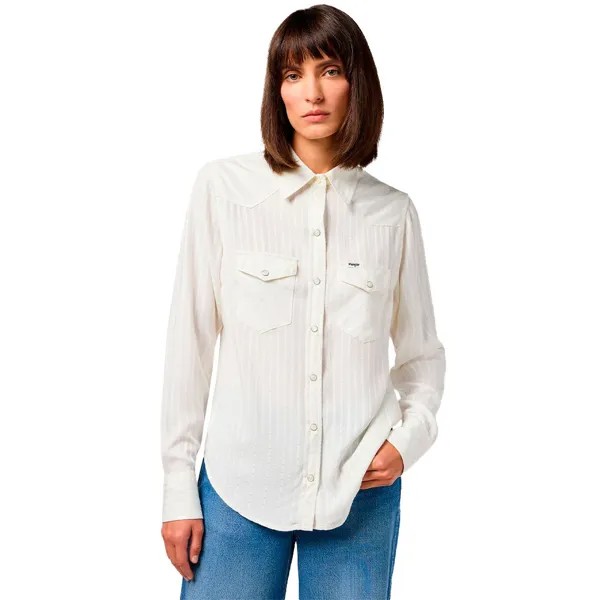 Рубашка с длинным рукавом Wrangler 112350290 Western, бежевый
