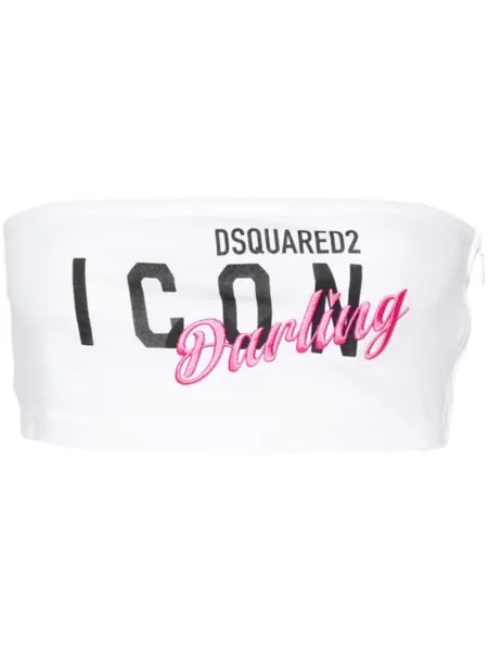 Dsquared2 топ Darling без рукавов, белый