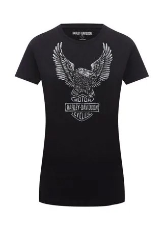 Хлопковая футболка Harley-Davidson
