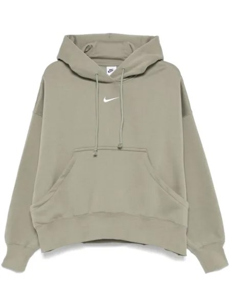 Nike худи с вышивкой Swoosh, зеленый