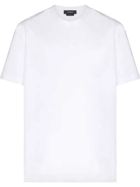 Versace футболка с тисненым логотипом