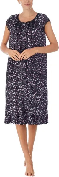 Платье для вальса с короткими рукавами Eileen West, цвет Black Rosebud Floral