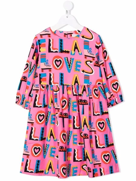 Stella McCartney Kids платье с принтом Stella Loves