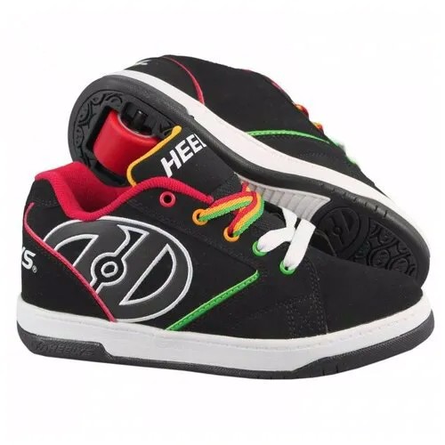 Кроссовки Heelys, демисезон/зима, роликовые, размер 35(4), оранжевый, черный