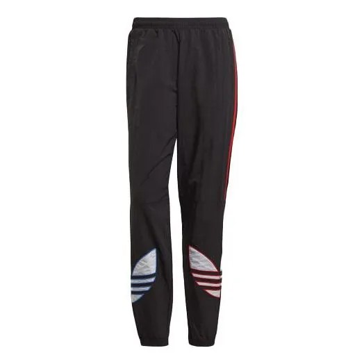 Спортивные штаны adidas originals Tricol Swtpant Contrasting Colors Stripe Logo Bundle Feet Sports Pants Black, черный
