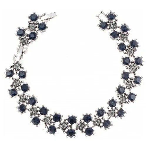 Браслет-цепочка WowMan Jewelry, серебристый, черный