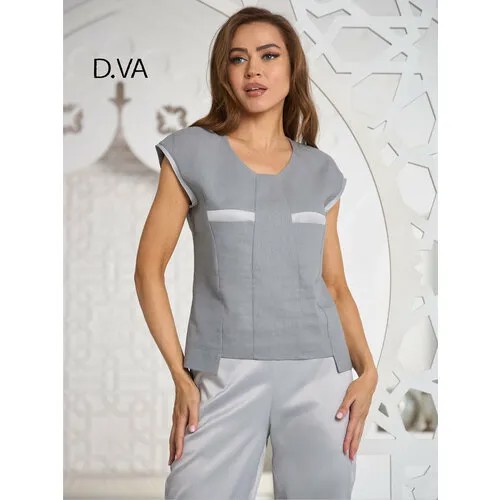 Блуза D.va, размер 50, серый