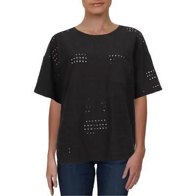Женская черная футболка с вышивкой Calvin Klein, S BHFO 9641