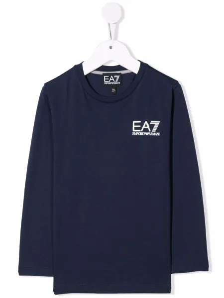 Emporio Armani Kids футболка с длинными рукавами и логотипом