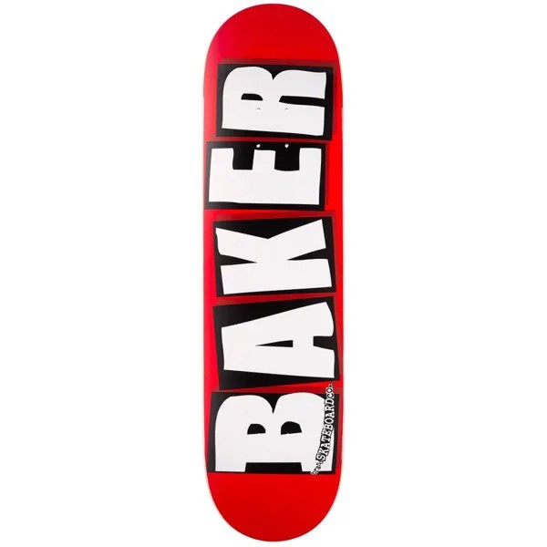 Дека для скейтборда BAKER Brand Logo White Deck 7.56