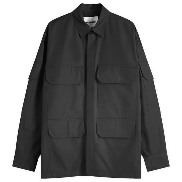 Рубашка Jil Sander 6 Pocket Overshirt, черный