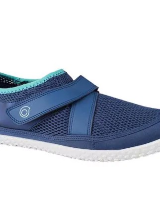 Коралловые тапочки Aquashoes 500 для взрослых бирюзовые, размер: 38/39, цвет: Темно-Синий/Бирюзово-Зеленый/Белый SUBEA Х Декатлон