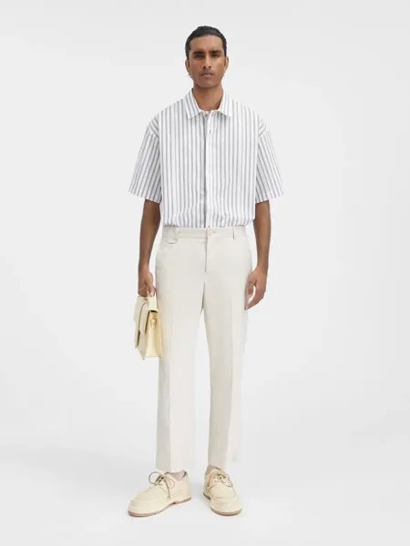 Укороченные брюки строгого кроя Кабри Jacquemus, светло-бежевый