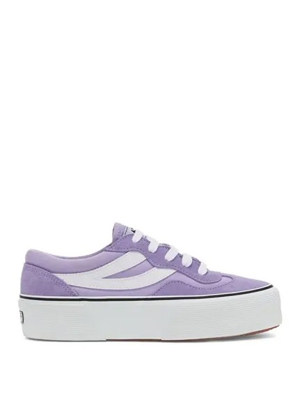 Сиреневые женские кожаные кроссовки S1151MW Superga, сиреневый
