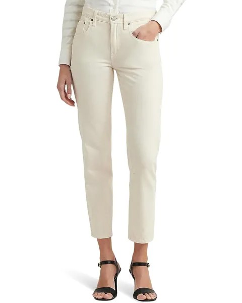 Джинсы LAUREN Ralph Lauren Petite Relaxed Tapered Ankle, цвет Mascarpone Cream Wash