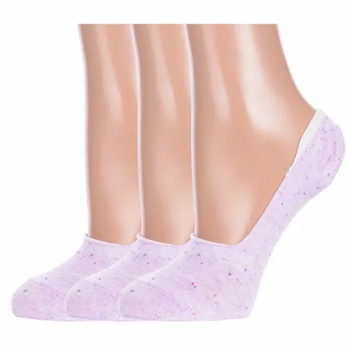 Подследники HOBBY LINE, 3 пары, размер 36-40, фиолетовый