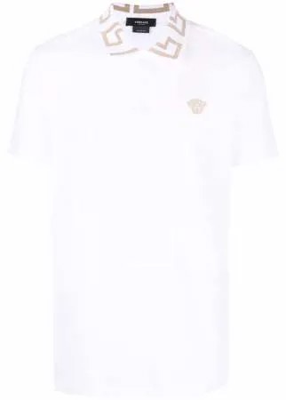 Versace рубашка поло с узором Greca
