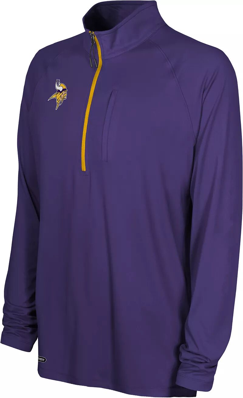Мужской фиолетовый пуловер с воротником-стойкой и молнией в четверть Nfl Combine Joint Minnesota Vikings