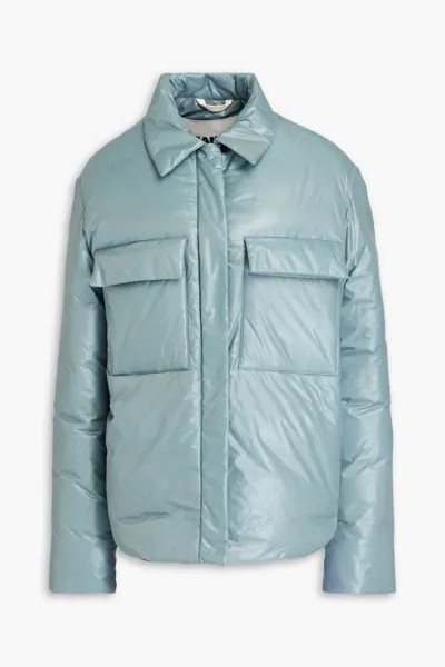 Стеганая куртка с покрытием Jil Sander+, голубое небо