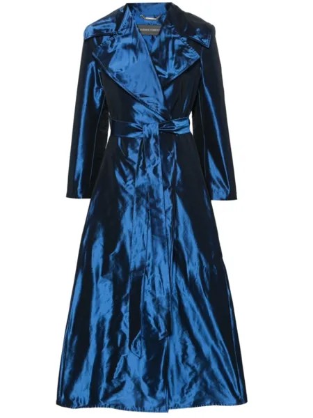 Alberta Ferretti двубортное пальто, синий