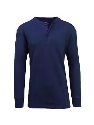 GALAXY Мужская темно-синяя повседневная рубашка классического кроя с длинным рукавом XL