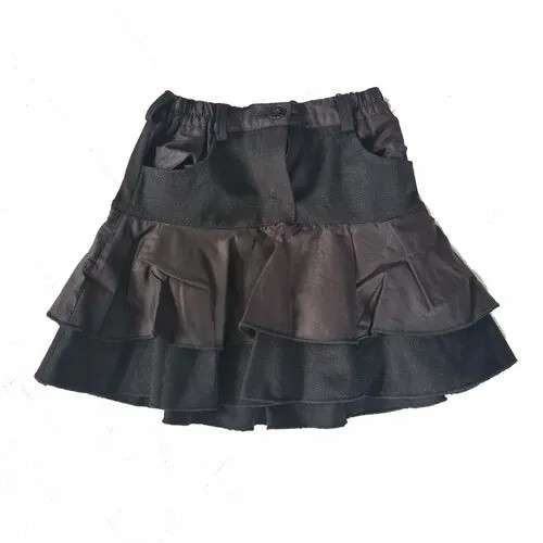 Школьная юбка, размер 122, черный