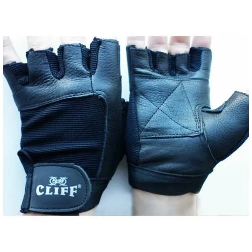 Перчатки вело омон кожа, ткань Cliff CL-228, L