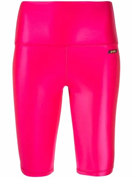 MSGM logo-print cycling shorts