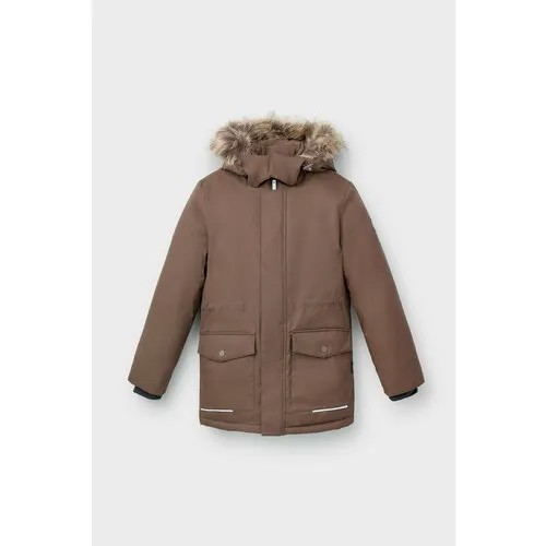 Куртка crockid ВК 36092/3 ГР, размер 116-122/64/57, серый, коричневый