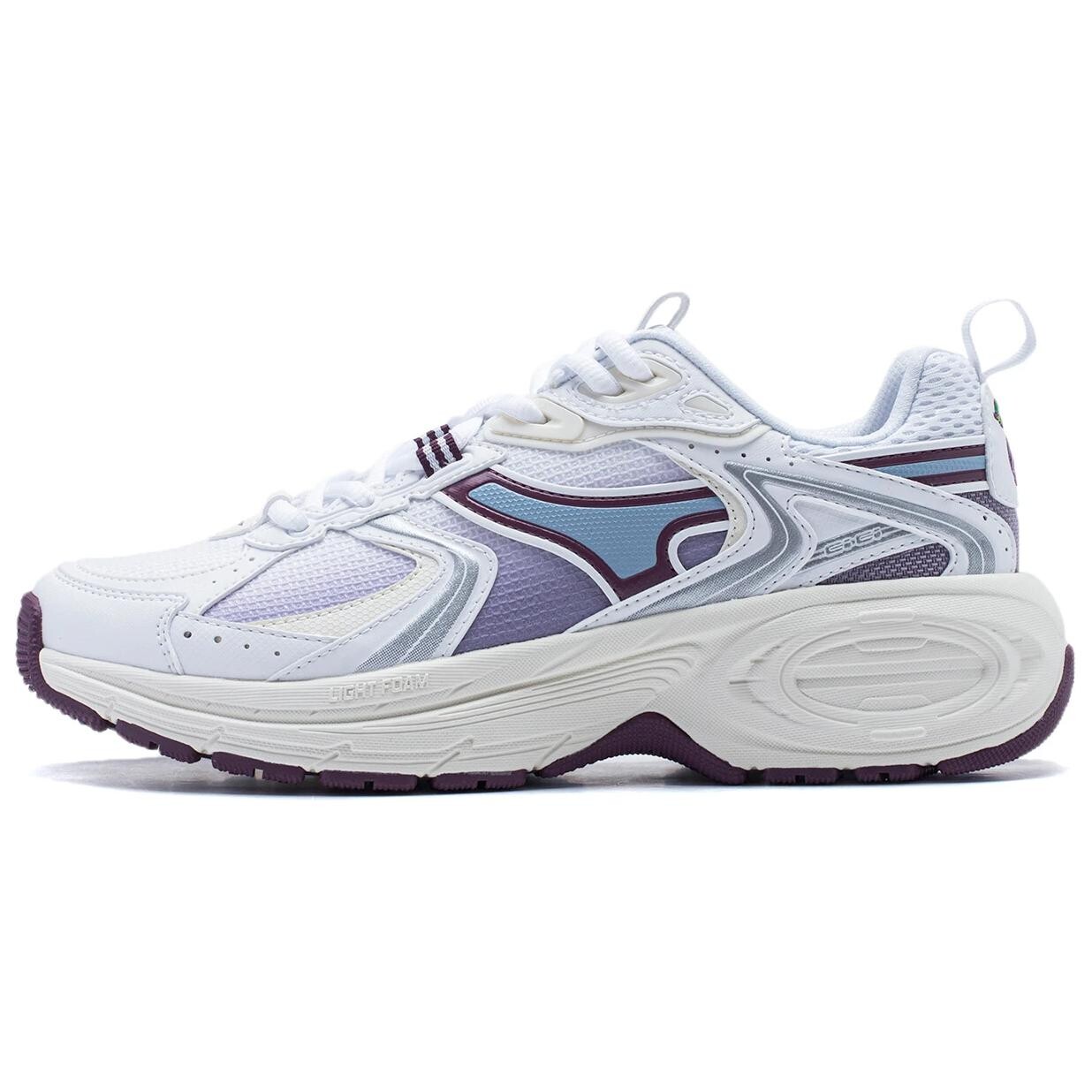 Кроссовки LINING 92 CICI Lifestyle Shoes Women's Low-top Standard White/Smokey Dark Purple, фиолетовый